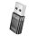 Adapter USB A to USB C Hoco UA36C átlátszó fekete