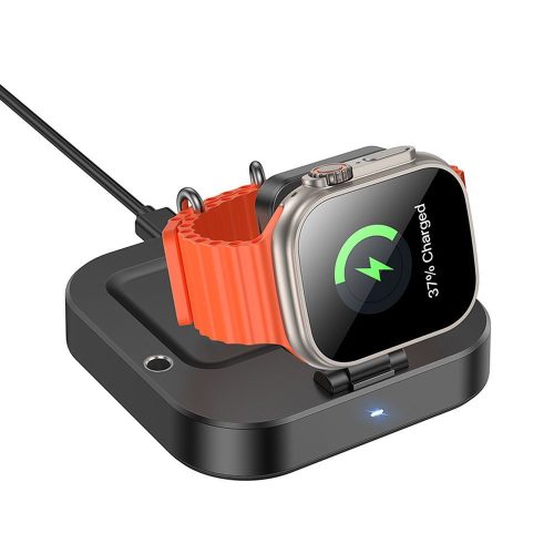 HOCO vezeték nélküli töltő 3 az 1-ben, kompatibilis Apple Watch 3A 5W CQ16A fekete