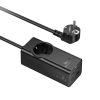 HOCO extension cord 1 socket + USB A + 3 x Type C PD QC3.0 3A 67W NS9 2 m fekete
