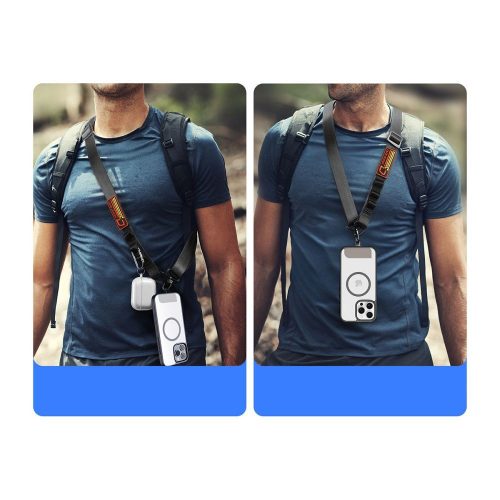 DUX DUCIS Outdoor Cross Body - keresztpántos telefontok - fekete