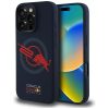 piros BULL tok IPHONE 16 Pro Max-hoz, kompatibilis a MagSafe-fel RBHMP16X24SIOLVR (Szilikon ORBR20 Logó Piros Bélés) sötétkék