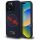 piros BULL tok IPHONE 16 Pro Max-hoz, kompatibilis a MagSafe-fel RBHMP16X24SIOLVR (Szilikon ORBR20 Logó Piros Bélés) sötétkék