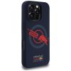 piros BULL tok IPHONE 16 Pro Max-hoz, kompatibilis a MagSafe-fel RBHMP16X24SIOLVR (Szilikon ORBR20 Logó Piros Bélés) sötétkék