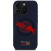 piros BULL tok IPHONE 16 Pro Max-hoz, kompatibilis a MagSafe-fel RBHMP16X24SIOLVR (Szilikon ORBR20 Logó Piros Bélés) sötétkék