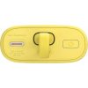 BASEUS powerbank 5200 mAh beépített Lightning kábellel + Type C to Type C PD QC 2,4A 20W PPKDC05I sárga rózsaszín