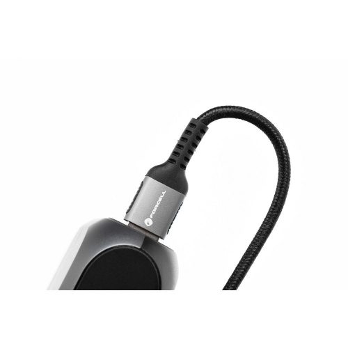 FORCELL F-ENERGY C256 kábel USB A-ról Type C-re QC4.0 3A 66W Cafule 0,25 m fekete
