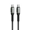 FORCELL F-ENERGY C260 cable Type C to Type C QC4.0 PD 5A 100W Cafule 0,25 m black
