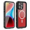Waterproof Tok SHELLBOX DOT kompatibilis MagSafe-fel az IPHONE 15 Pro Max-hoz fekete