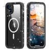Waterproof Tok SHELLBOX DOT kompatibilis MagSafe-fel az IPHONE 15 Plushoz fekete