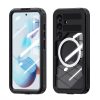 Waterproof case SHELLBOX MARS with metal ring for SAMSUNG S25 black