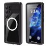 Waterproof case SHELLBOX MARS with metal ring for SAMSUNG S25 Ultra black