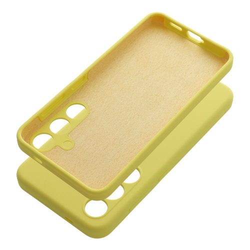 Tok SILICONE 2mm XIAOMI redmi NOTE 14 Pro 4G citromszínben