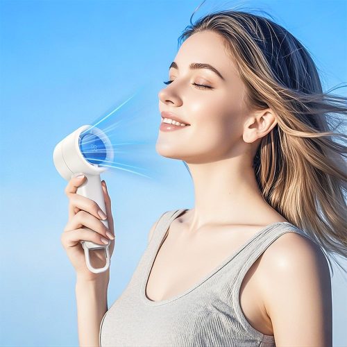 HOCO nagy sebességű kézi ventilátor HX63 fehér
