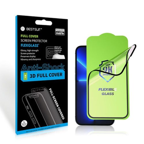 Bestsuit Rugalmas Hibrid üveg 5D  Xiaomi 14T Pro fekete