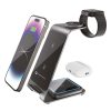 Forcell F-ENERGY Simply Charge 3in1 kompatibilis a Apple Watch és Samsung Watch szürke színben