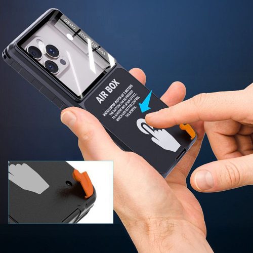 Waterproof case SHELLBOX AIRBOX MAX 6.9 universal black