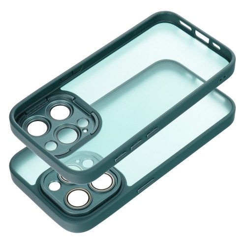 VARIETE tok iPhone 16e (SE 4 2025) készülékhez sötétzöld színben