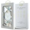 GUESS tok IPHONE 16-hoz, kompatibilis MagSafe-lel GUHMP16SHFLPEDH (IML Metal Glitter Flowers Triangle) fehér