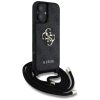 GUESS tok IPHONE 16-hoz GUHCP16SP4GMGCRK (CBDY PU 4G Big Logo W/Cord Strap) fekete