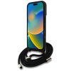 GUESS tok IPHONE 16-hoz GUHCP16SP4GMGCRK (CBDY PU 4G Big Logo W/Cord Strap) fekete