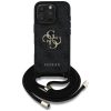 GUESS tok IPHONE 16 Pro-hoz GUHCP16LP4GMGCRK (CBDY PU 4G Big Logo W/Cord Strap) fekete