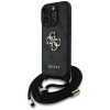 GUESS tok IPHONE 16 Pro-hoz GUHCP16LP4GMGCRK (CBDY PU 4G Big Logo W/Cord Strap) fekete
