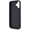 GUESS tok IPHONE 16-hoz, MagSafe kompatibilis GUHMP16SPGNMPLMK (PU Grained Flowers Classic Logo) fekete