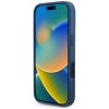 GUESS tok iPHONE 16 Pro-hoz, kompatibilis a MagSafe-vel GUHMP16LPGNMPLMB (PU Grained Flowers Classic Logo) kék