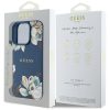 GUESS tok az IPHONE 16 Pro Max készülékhez, kompatibilis a MagSafe funkcióval GUHMP16XPGNMPLMB (PU Grained Flowers Classic Logo) kék