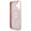 GUESS tok IPHONE 16-hoz kompatibilis MagSafe GUHMP16SPGNMPLMP (PU Grained Flowers Classic Logo) rózsaszín