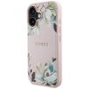 GUESS tok IPHONE 16-hoz kompatibilis MagSafe GUHMP16SPGNMPLMP (PU Grained Flowers Classic Logo) rózsaszín
