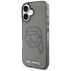 KARL LAGERFELD tok IPHONE 16 Pro-hoz KLHCP16LHKHDCELK (IML Rhinestones S K Head) fekete