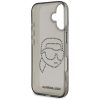 KARL LAGERFELD tok IPHONE 16 Pro-hoz KLHCP16LHKHDCELK (IML Rhinestones S K Head) fekete