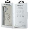 KARL LAGERFELD tok IPHONE 16 Pro-hoz KLHCP16LHKHDCELK (IML Rhinestones S K Head) fekete