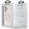 KARL LAGERFELD tok IPHONE 16-hoz KLHCP16SHKHDCELP (IML Rhinestones S K Head) rózsaszín