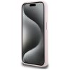 KARL LAGERFELD toknak az IPHONE 15 Pro-hoz, kompatibilis a MagSafe technológiával KLHMP15LSCMKMPCP (Szilikon Kezdeti Fém Logó) rózsaszín
