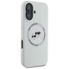 KARL LAGERFELD tok IPHONE 16-hoz, kompatibilis MagSafe-fel KLHMP16SSKCHTCE (Szilikon KC Heads) bézs