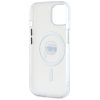 KARL LAGERFELD tok az IPHONE 15-höz, kompatibilis a MagSafe-dal KLHMP15SHLSKIH (IML Metal K Head) fehér