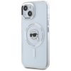 KARL LAGERFELD tok az IPHONE 15 Plus-hoz, MagSafe kompatibilis KLHMP15MHLSKIH (IML Metal K Head) fehér