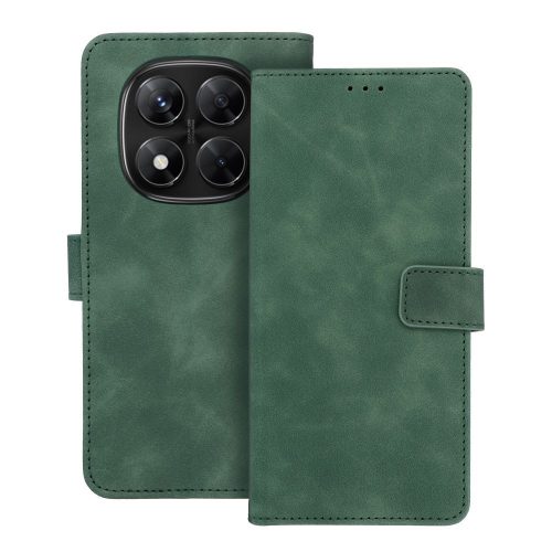 TENDER Könyv Tok XIAOMI redmi Note 14 PRO 4G zöld