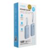 VEGER powerbank 10000 mAh beépített Type C / Lightning kábelekkel PD QC3.0 35W K1 (W1188) égszínkék