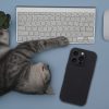 Tok SILICONE 2mm az IPHONE 15 Pro-hoz, MagSafe kompatibilis, fekete