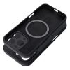 Tok SILICONE 2mm iPhone 15 Pro Max-hoz, MagSafe kompatibilis, fekete