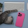 Tok SILICONE 2mm az IPHONE 15 Pro Max-hoz, MagSafe kompatibilis, rózsaszín