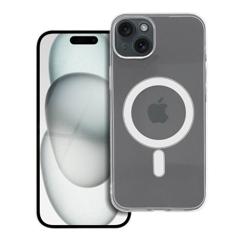 CLEAR Tok 2 mm iPhone 15 Plus-hoz, MagSafe kompatibilis (kamera védelem), átlátszó