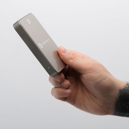 FORCELL F-ENERGY F10K8 Super Slim powerbank kompatibilis a MagSafe PD3.0 QC4.0 15W 10000 mAh titán desszerttel