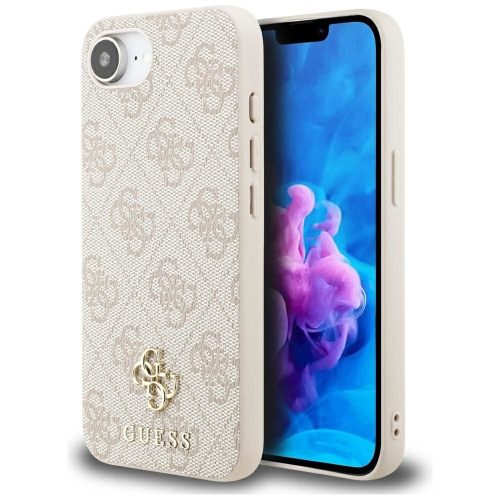 GUESS tok az IPHONE 16e (SE 4 2025) készülékhez, kompatibilis a MagSafe technológiával GUHMPSE4P4SM4MP (PU 4G Small 4G és Classic) rózsaszín