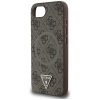 GUESS tok IPHONE 16e-hez (SE 4 2025), kompatibilis a MagSafe-dal GUHMPSE4P4TDPW (PU 4G RingTriangle Logo) barna