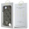 GUESS tok IPHONE 16e-hez (SE 4 2025), kompatibilis a MagSafe-dal GUHMPSE4P4TDPW (PU 4G RingTriangle Logo) barna