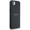 GUESS tok az IPHONE 16e (SE 4 2025) készülékhez, MagSafe kompatibilis GUHMPSE4PGHSMMK (PU Grained arany Ring) fekete